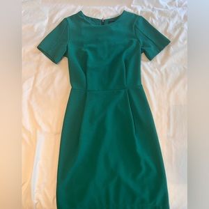 Top shop green dress US2